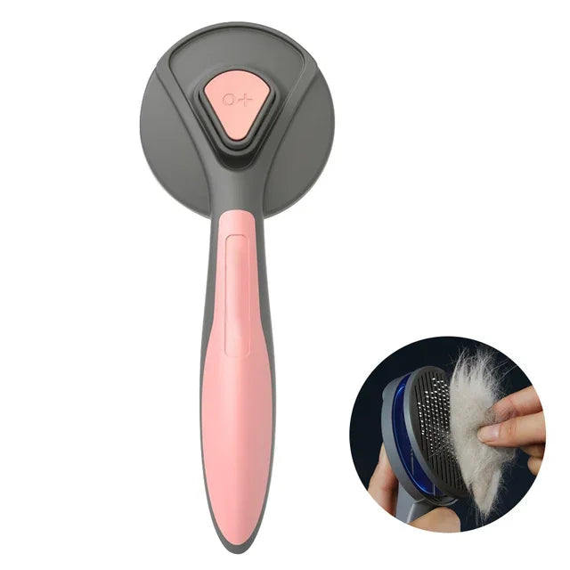 Cat Comb Brush Pet Hair Removes Comb for Cat Dog Pet Grooming Hair Cleaner Cleaning Pet Dog Cat Supplies Self Cleaning Cat Brush